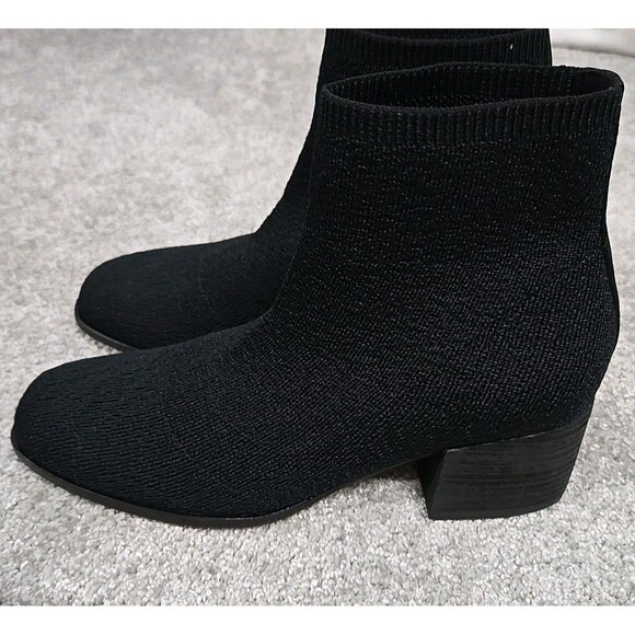 Eileen Fisher Paron Crepe Stretch Knit Bootie Black Women's Size 6.5 Retail $225 - Picture 6 of 8
